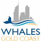 Whales Gold Coast Logo - Gold-Blue Text -200